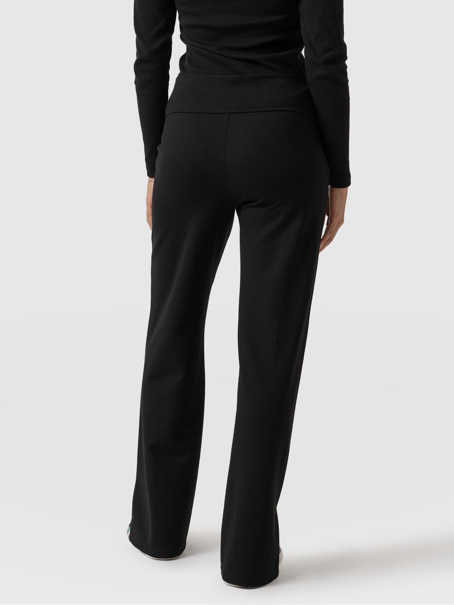 Runway Split Pant - Black-Green